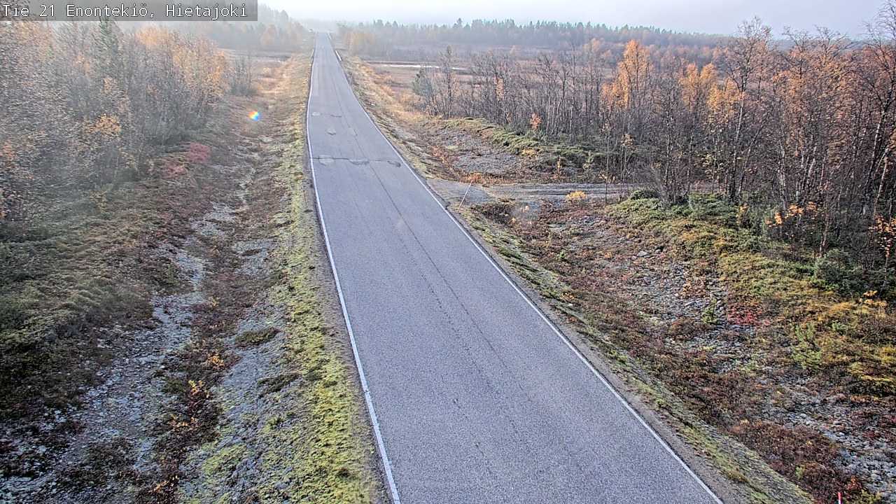 Weather Camera Image Road 21 Enontekiö, Hietajoki, Enontekiö, Lappi