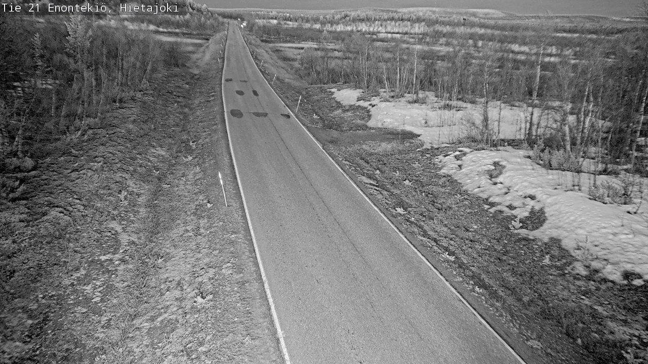 Weather Camera Image Väg 21 Enontekis, Hietajoki, Enontekiö, Lappi