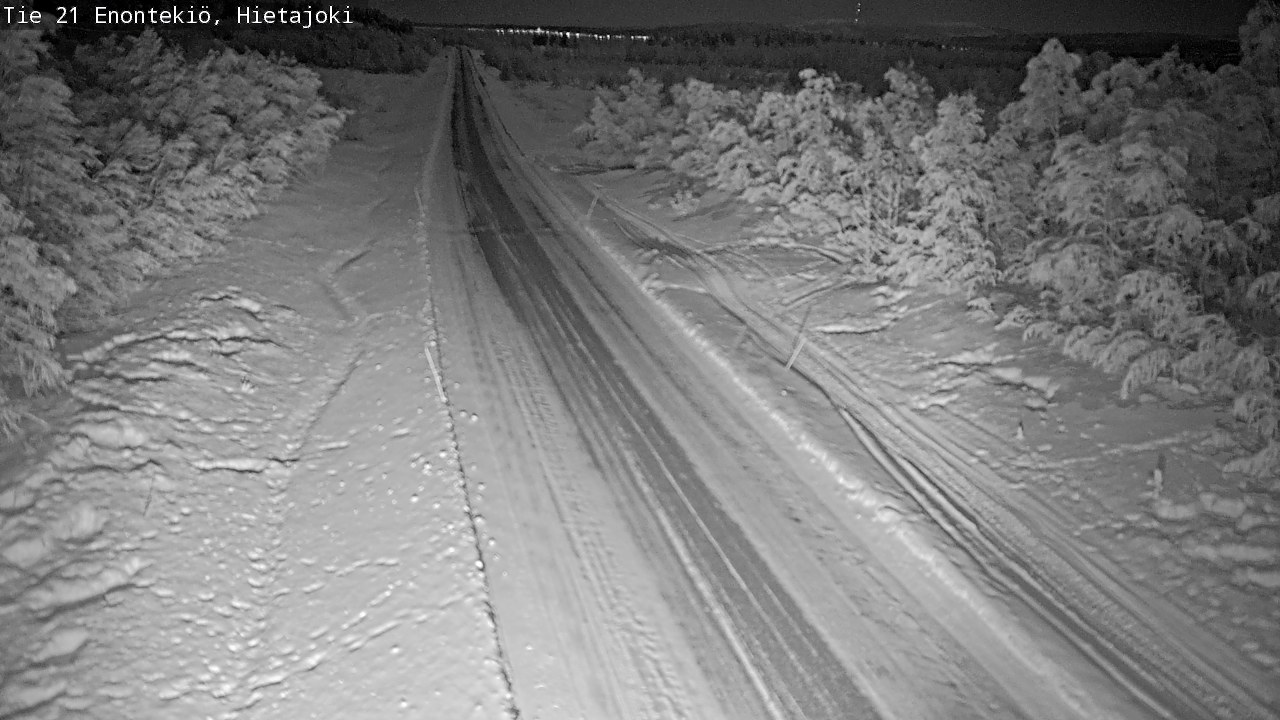 Weather Camera Image Road 21 Enontekiö, Hietajoki, Enontekiö, Lappi