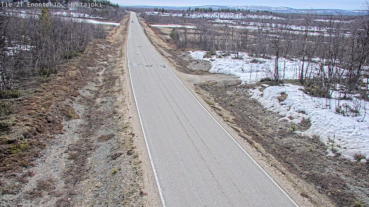 Weather Camera Image Väg 21 Enontekis, Hietajoki, Enontekiö, Lappi