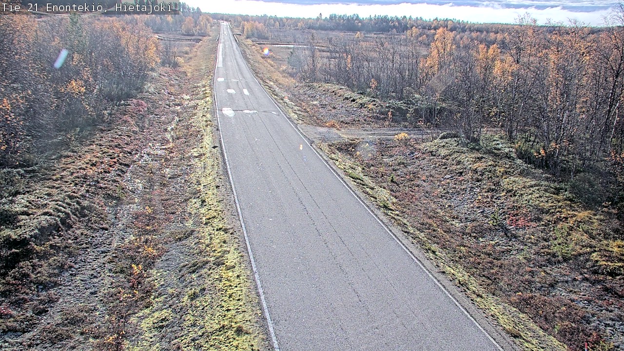 Weather Camera Image Väg 21 Enontekis, Hietajoki, Enontekiö, Lappi