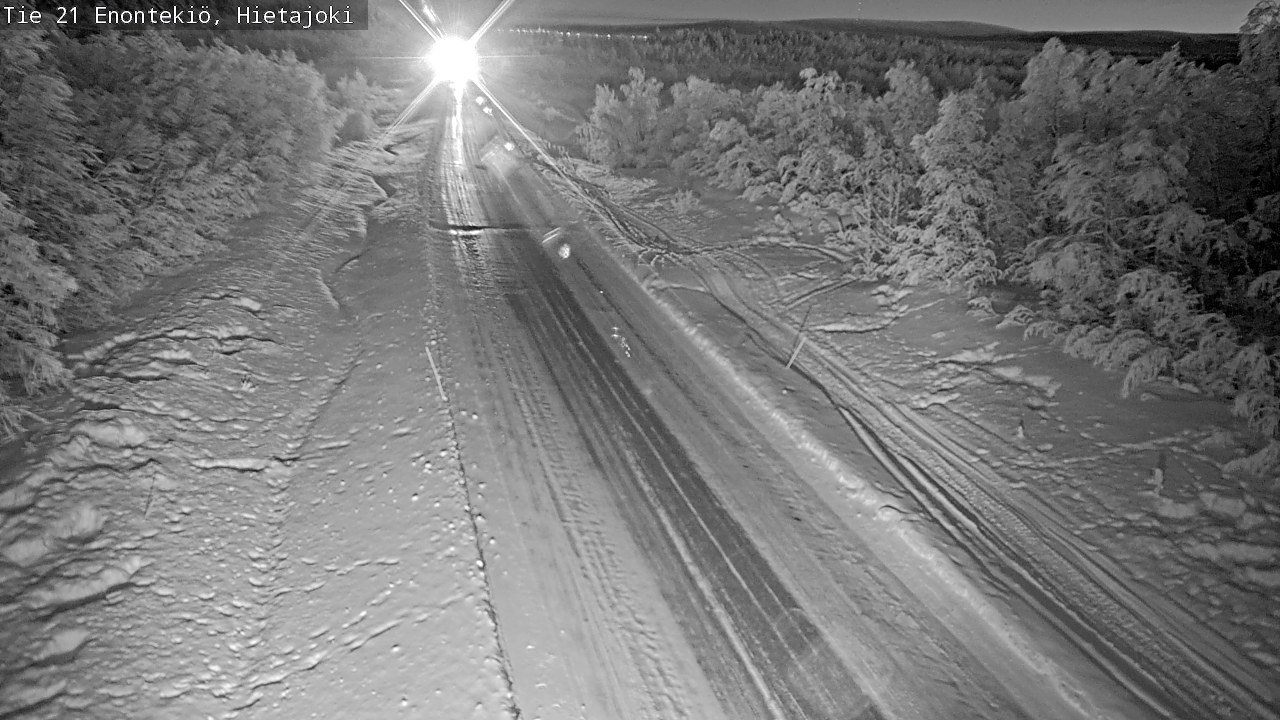 Weather Camera Image Road 21 Enontekiö, Hietajoki, Enontekiö, Lappi