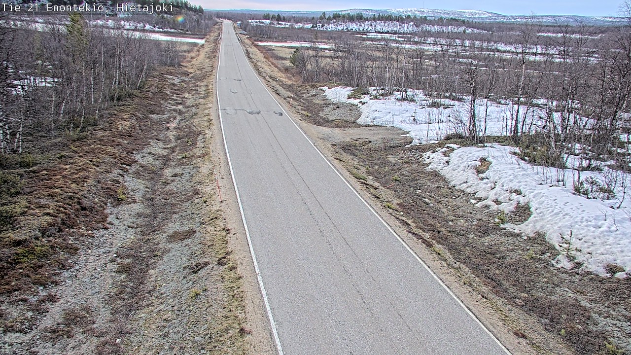 Weather Camera Image Väg 21 Enontekis, Hietajoki, Enontekiö, Lappi