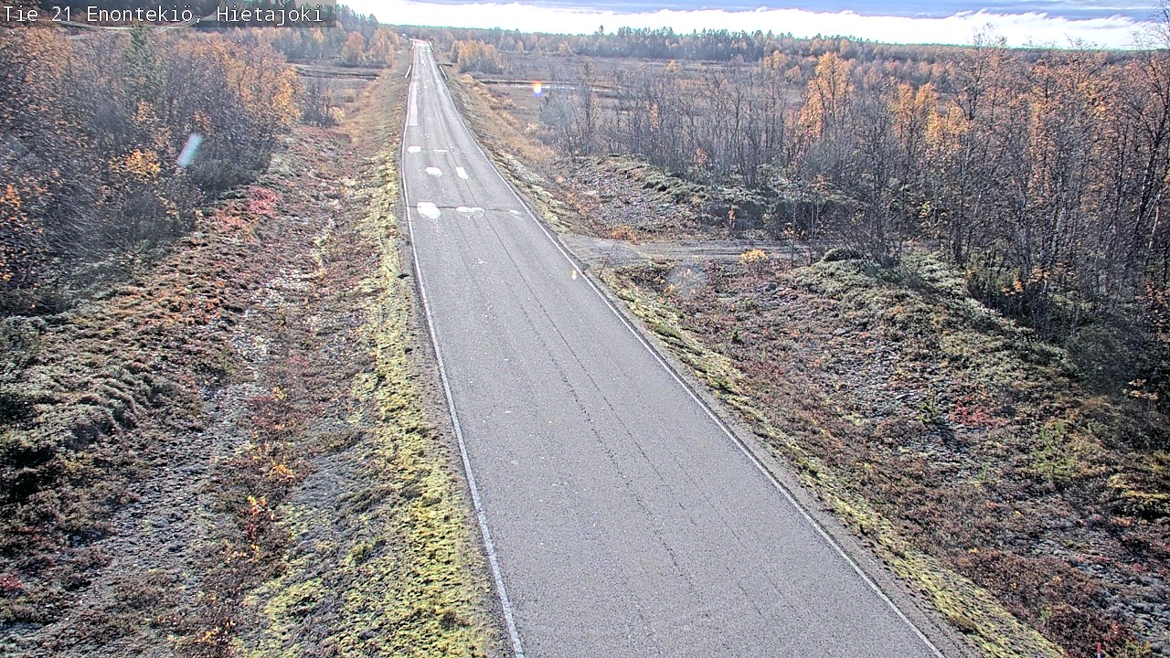 Weather Camera Image Väg 21 Enontekis, Hietajoki, Enontekiö, Lappi