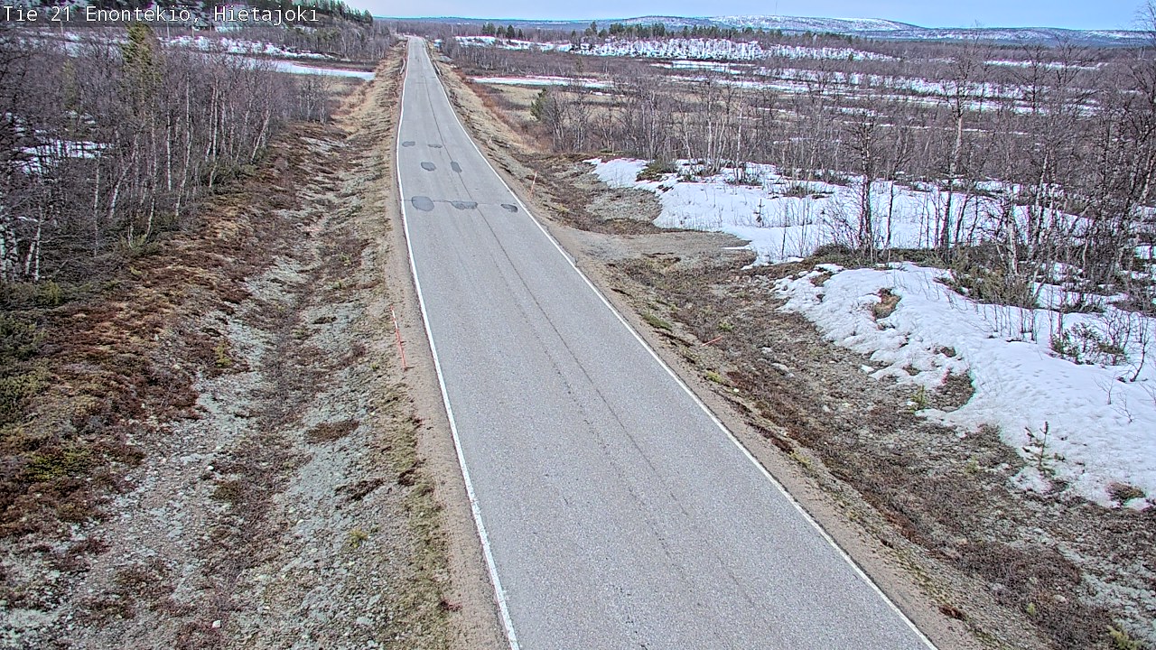 Weather Camera Image Väg 21 Enontekis, Hietajoki, Enontekiö, Lappi