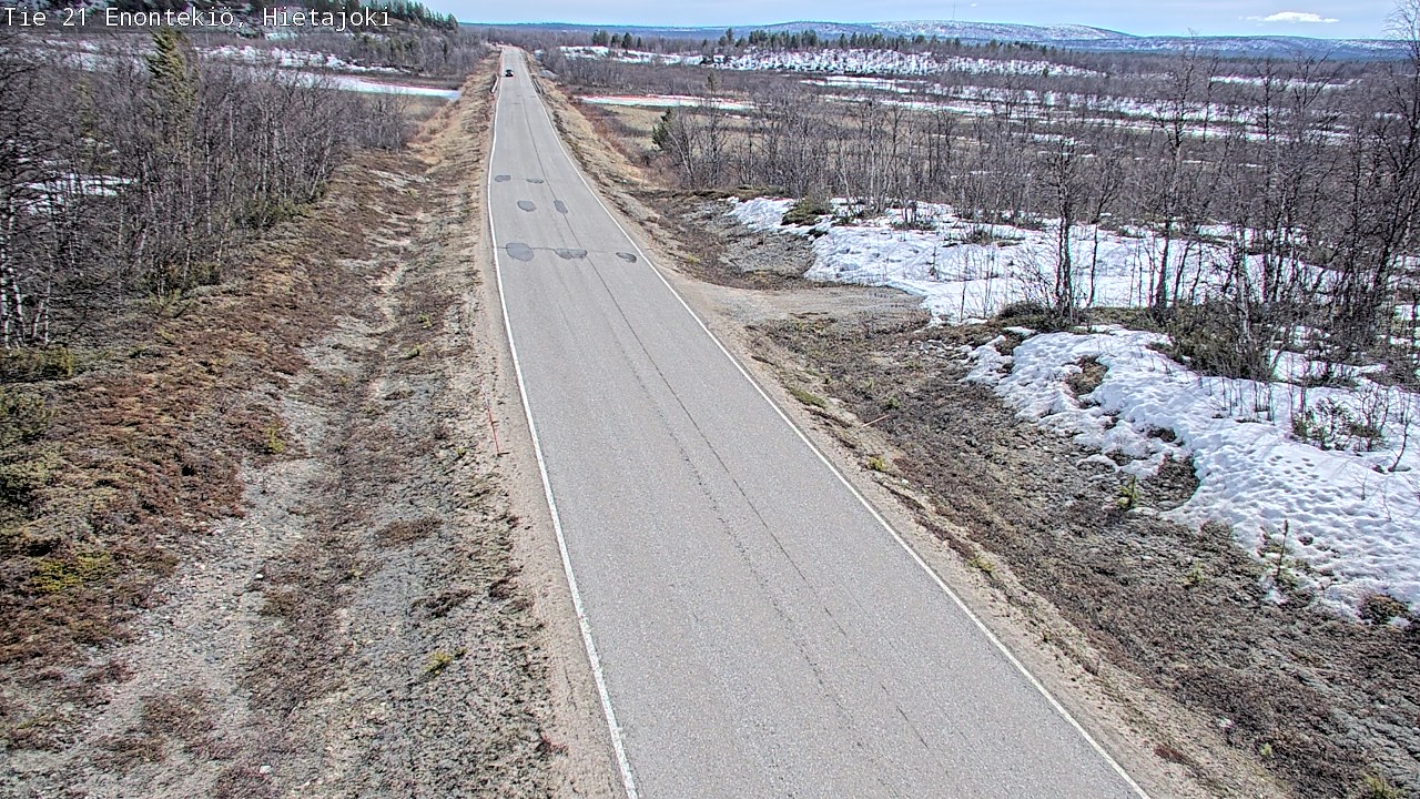 Weather Camera Image Väg 21 Enontekis, Hietajoki, Enontekiö, Lappi