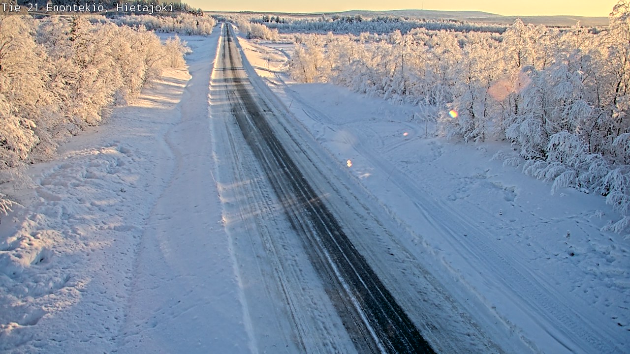 Weather Camera Image Väg 21 Enontekis, Hietajoki, Enontekiö, Lappi