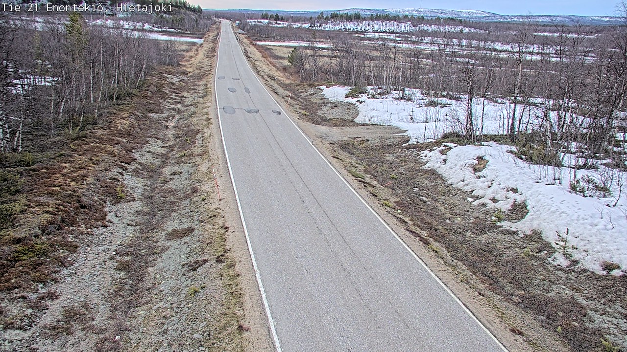 Weather Camera Image Väg 21 Enontekis, Hietajoki, Enontekiö, Lappi