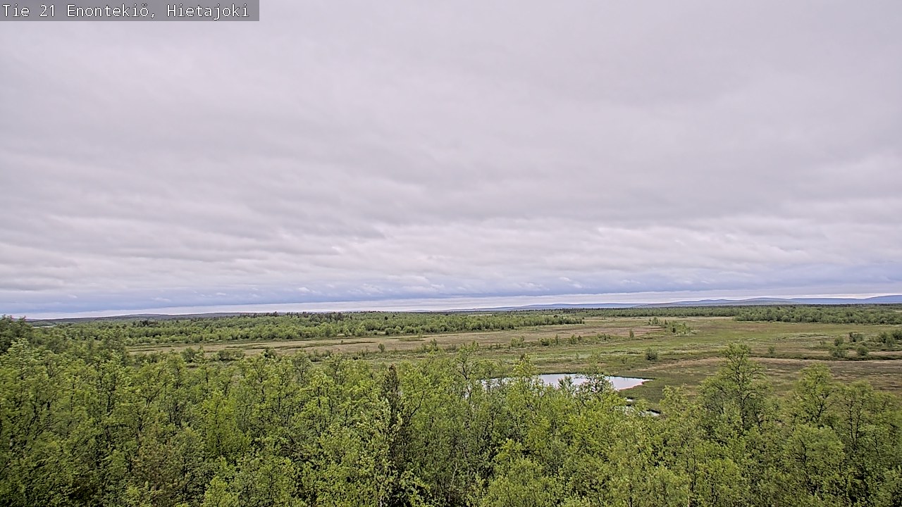 Weather Camera Image Road 21 Enontekiö, Hietajoki, Enontekiö, Lappi