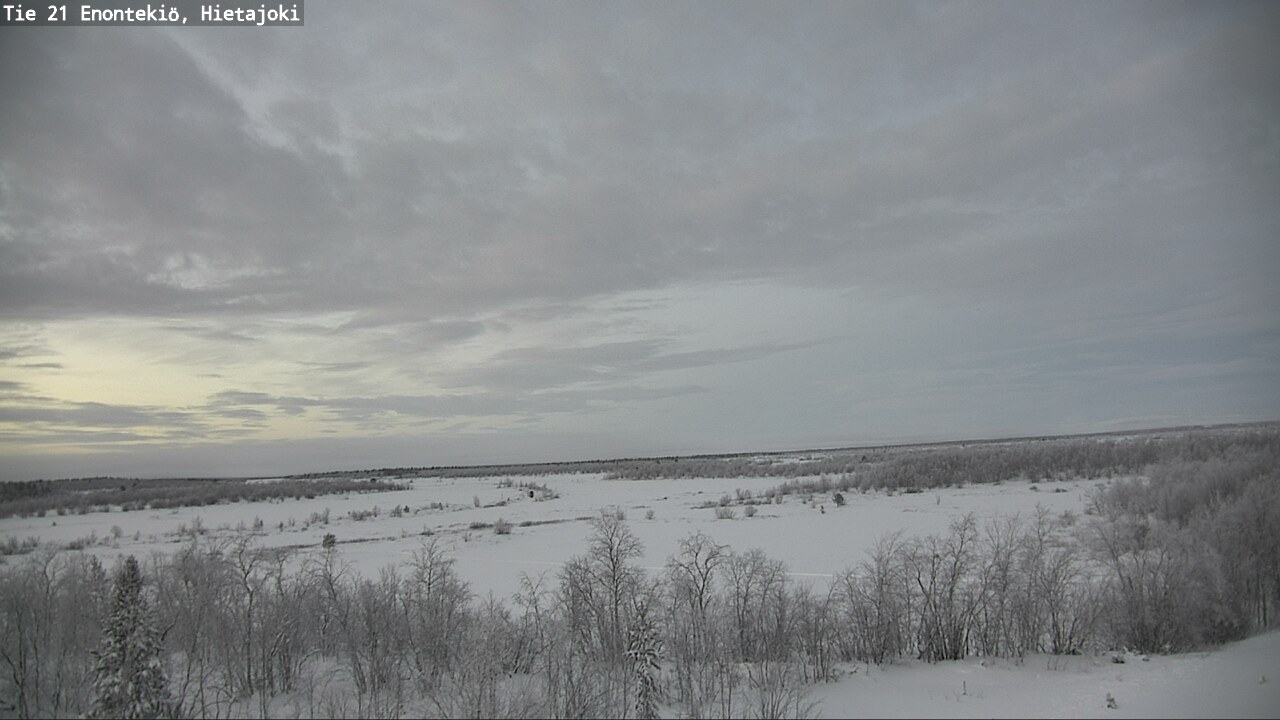 Weather Camera Image Väg 21 Enontekis, Hietajoki, Enontekiö, Lappi