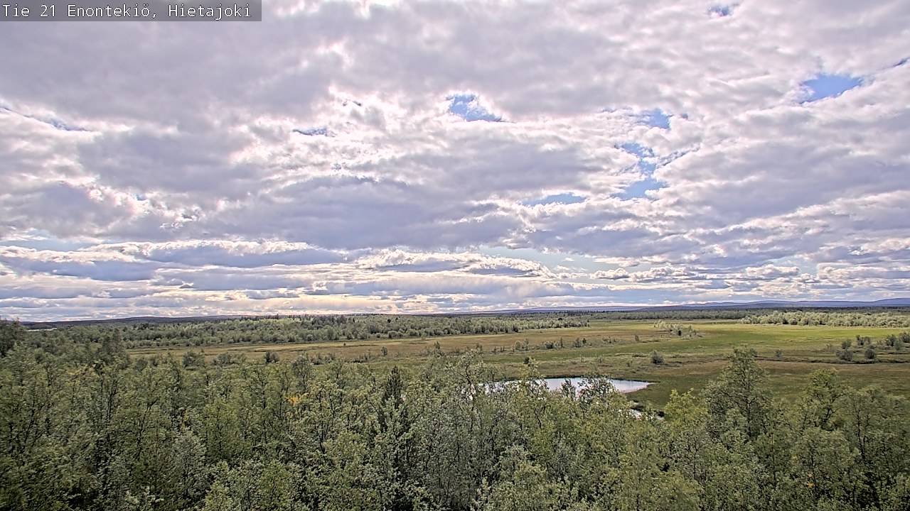 Weather Camera Image Väg 21 Enontekis, Hietajoki, Enontekiö, Lappi