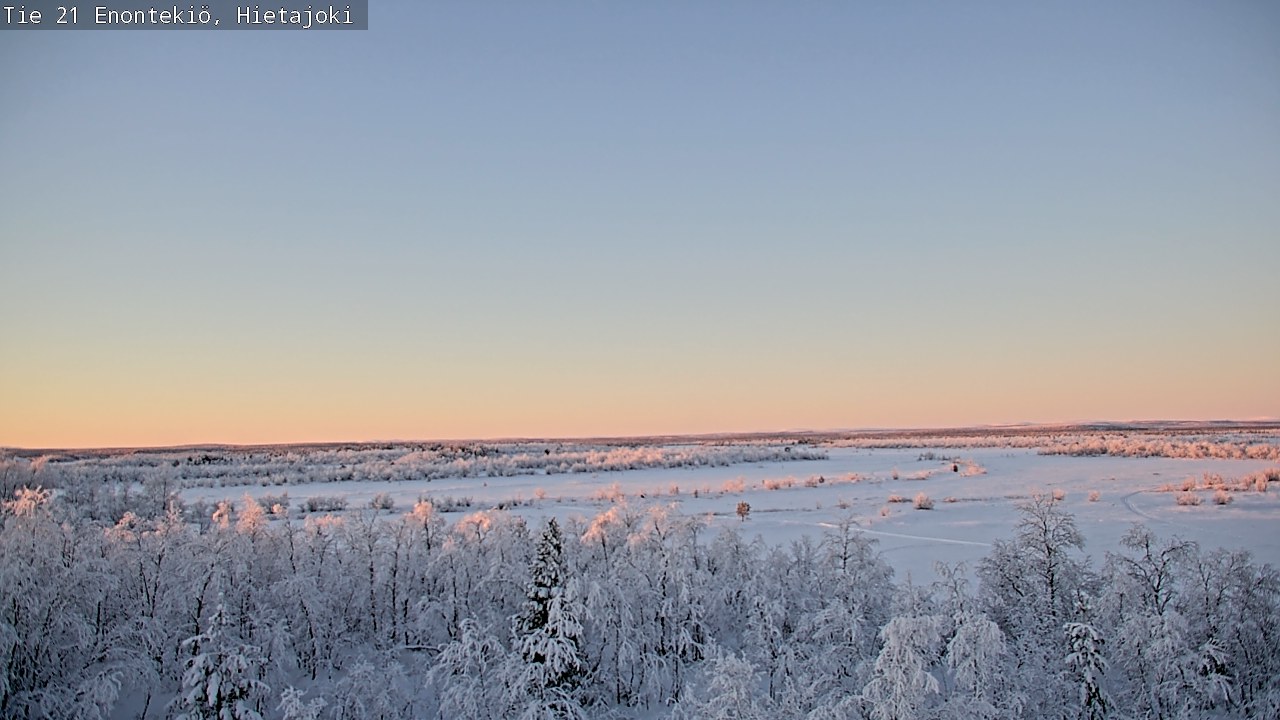 Weather Camera Image Road 21 Enontekiö, Hietajoki, Enontekiö, Lappi