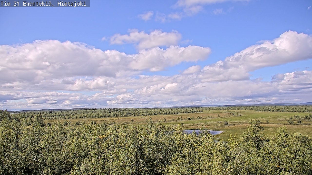 Weather Camera Image Väg 21 Enontekis, Hietajoki, Enontekiö, Lappi