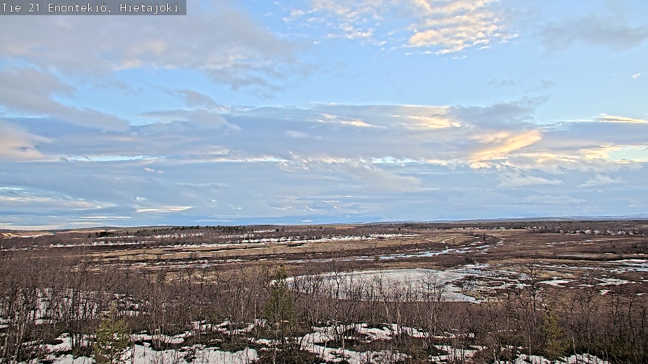 Weather Camera Image Road 21 Enontekiö, Hietajoki, Enontekiö, Lappi