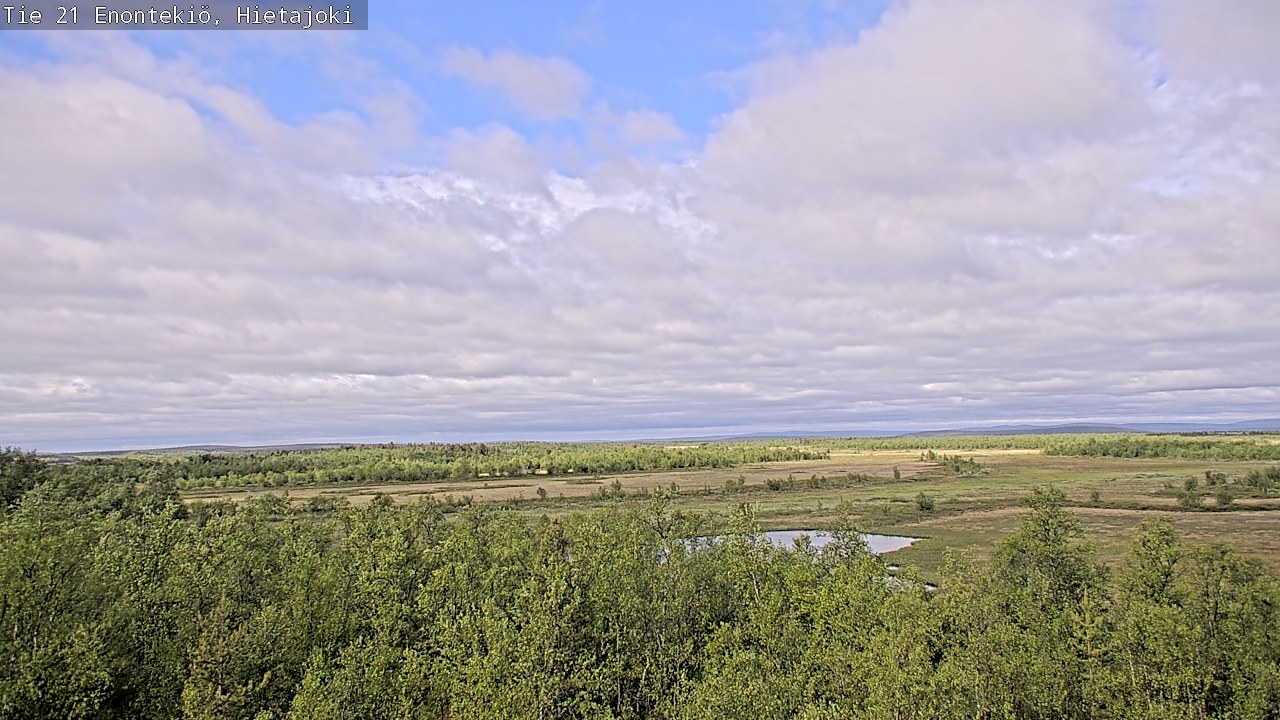 Weather Camera Image Väg 21 Enontekis, Hietajoki, Enontekiö, Lappi
