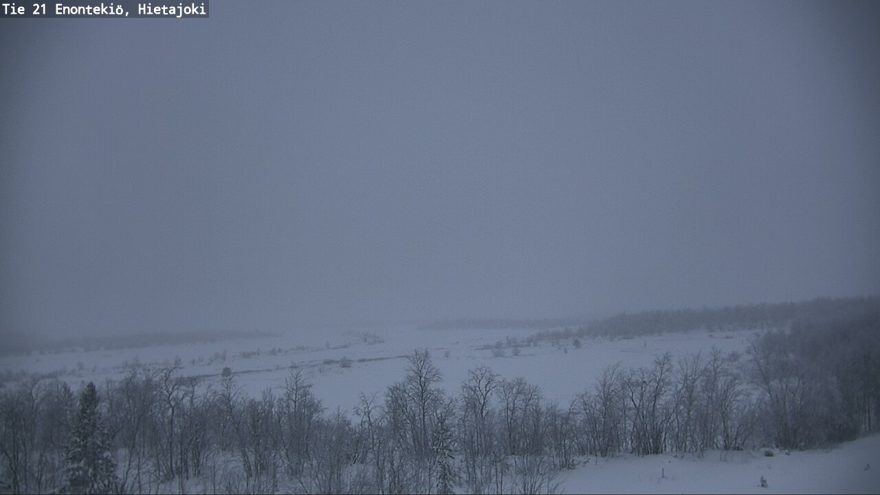 Weather Camera Image Väg 21 Enontekis, Hietajoki, Enontekiö, Lappi