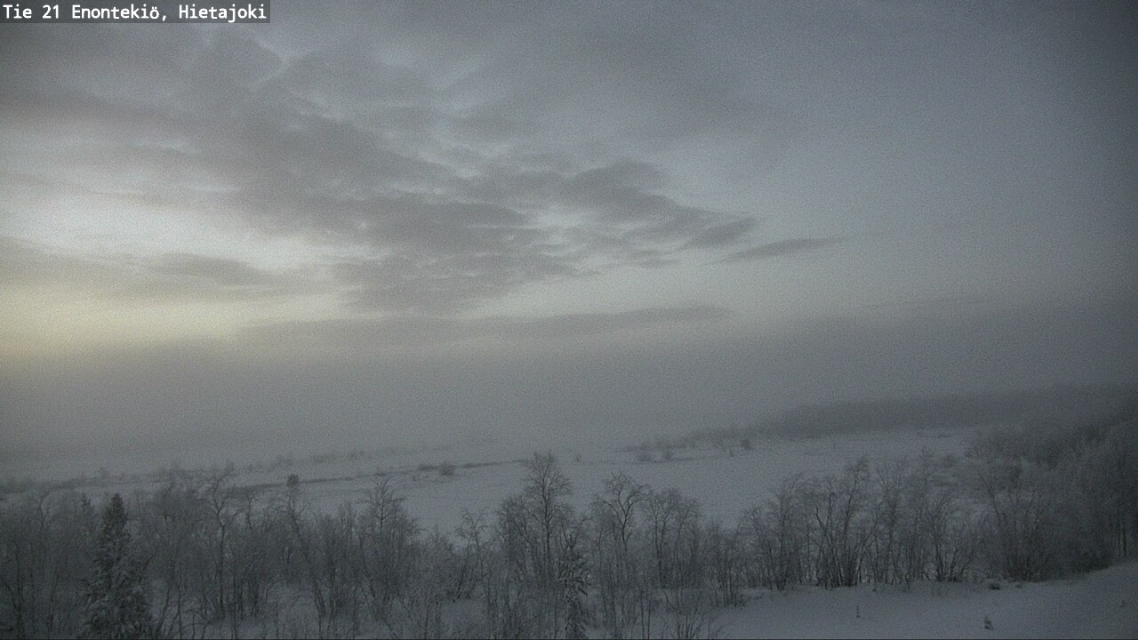 Weather Camera Image Road 21 Enontekiö, Hietajoki, Enontekiö, Lappi