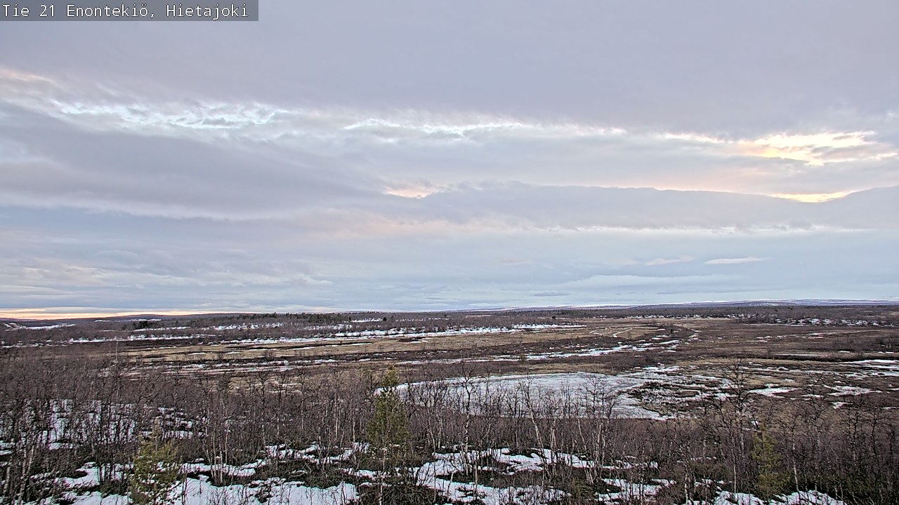 Weather Camera Image Road 21 Enontekiö, Hietajoki, Enontekiö, Lappi