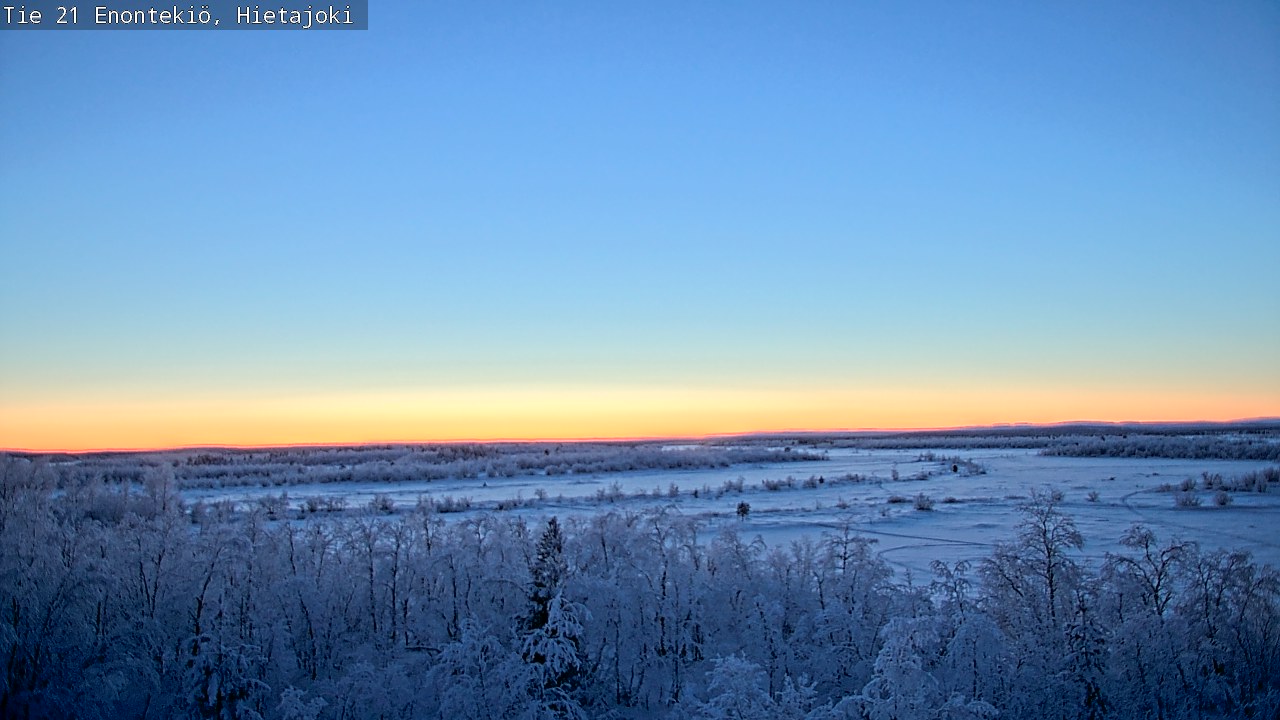 Weather Camera Image Väg 21 Enontekis, Hietajoki, Enontekiö, Lappi