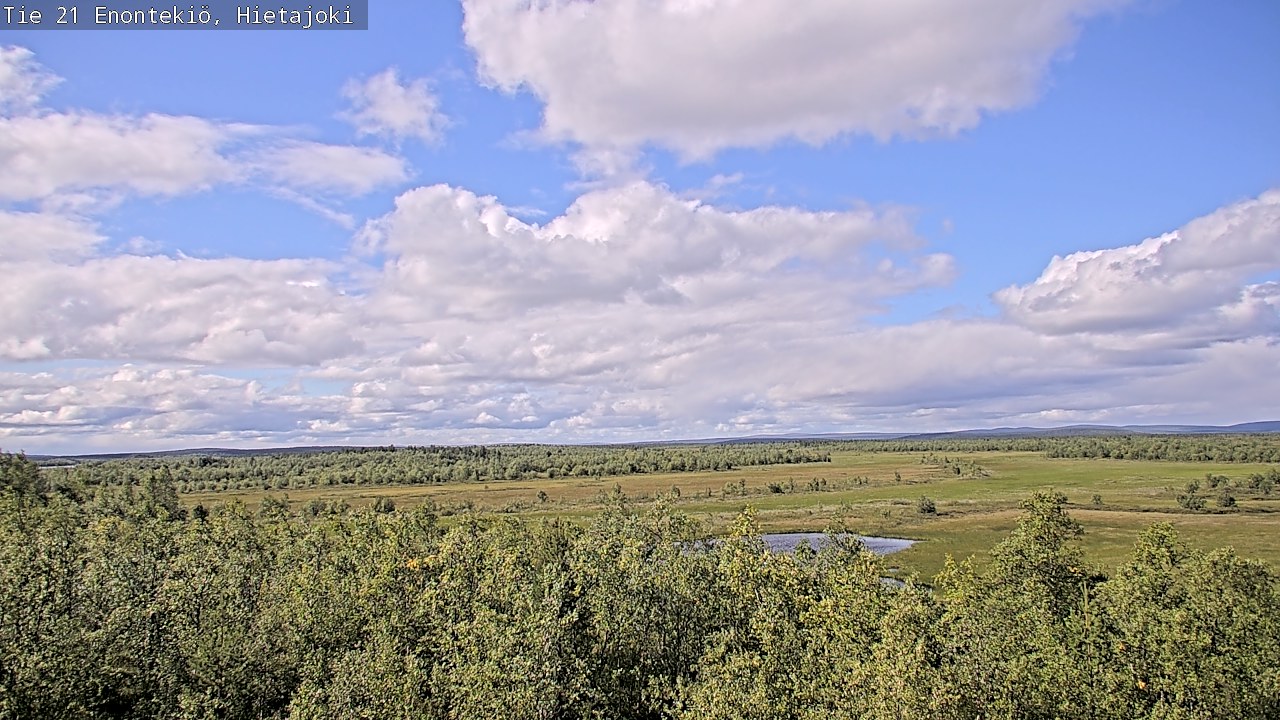 Weather Camera Image Väg 21 Enontekis, Hietajoki, Enontekiö, Lappi