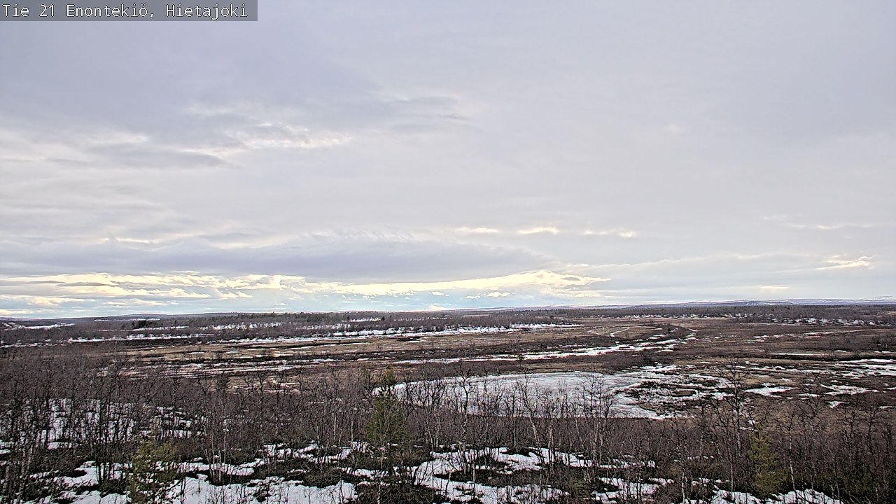 Weather Camera Image Road 21 Enontekiö, Hietajoki, Enontekiö, Lappi