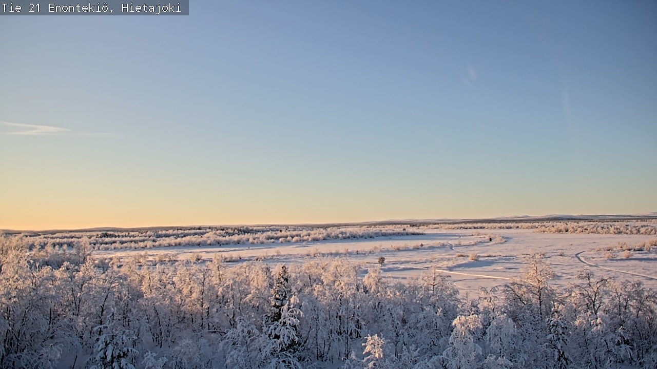 Weather Camera Image Väg 21 Enontekis, Hietajoki, Enontekiö, Lappi
