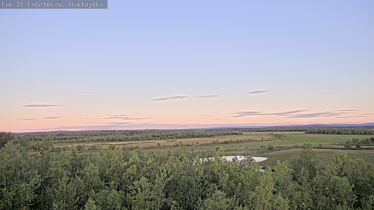 Weather Camera Image Road 21 Enontekiö, Hietajoki, Enontekiö, Lappi