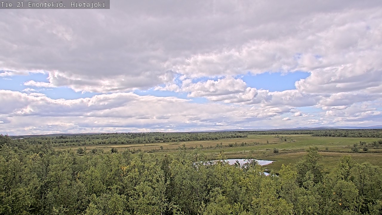 Weather Camera Image Väg 21 Enontekis, Hietajoki, Enontekiö, Lappi