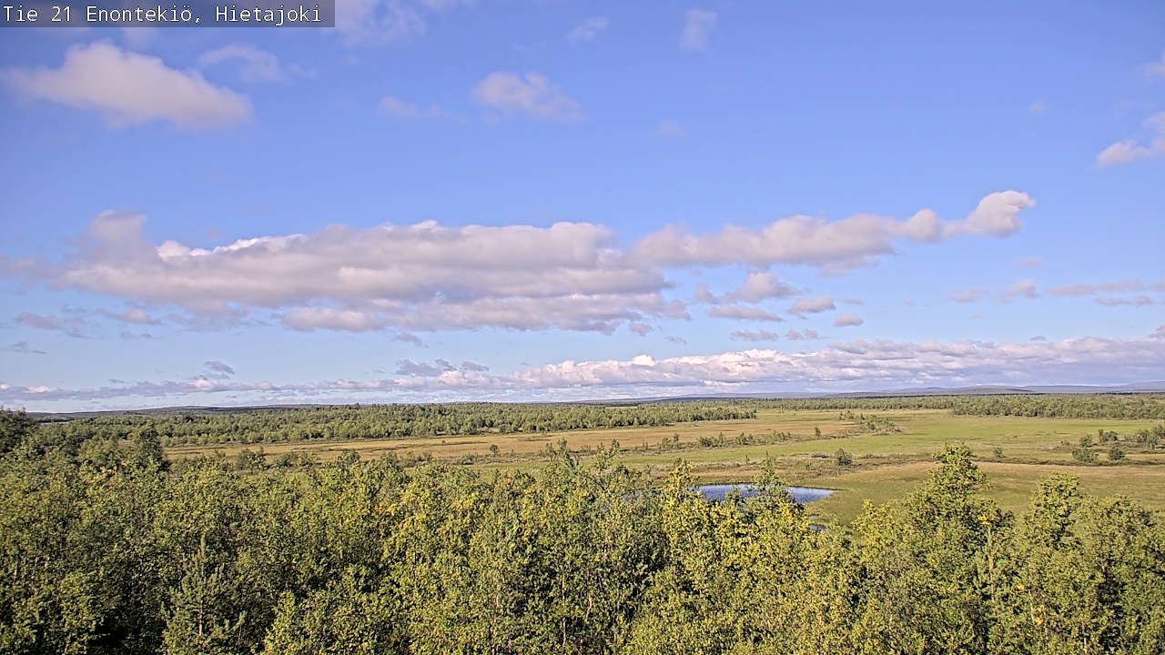 Weather Camera Image Road 21 Enontekiö, Hietajoki, Enontekiö, Lappi