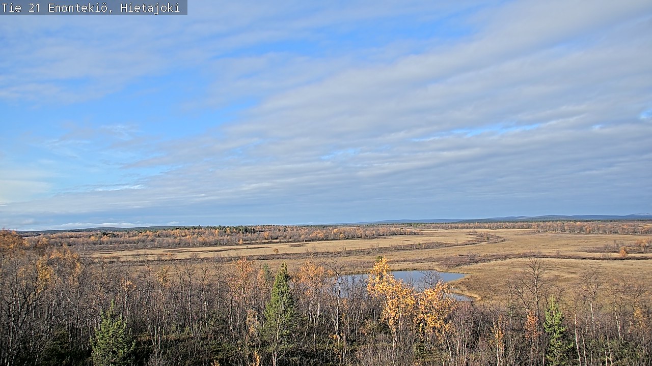 Weather Camera Image Road 21 Enontekiö, Hietajoki, Enontekiö, Lappi