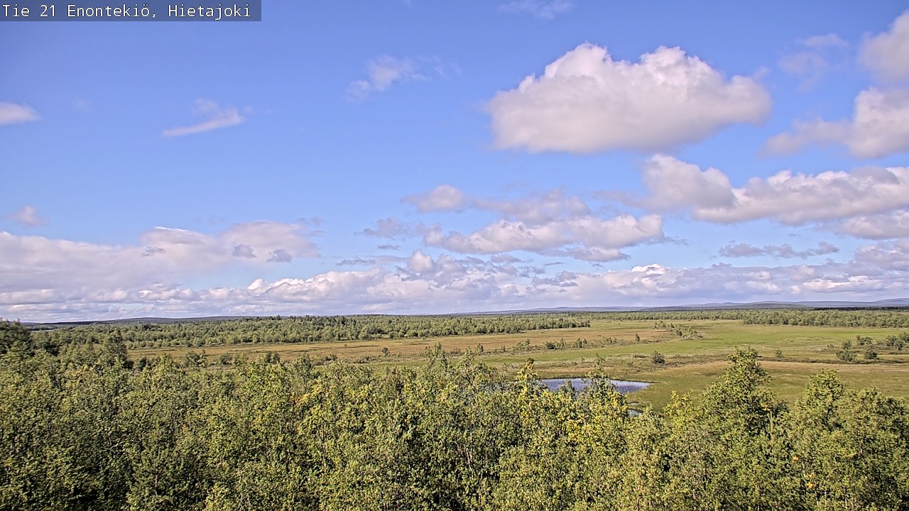Weather Camera Image Road 21 Enontekiö, Hietajoki, Enontekiö, Lappi