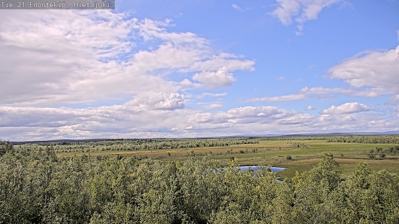 Weather Camera Image Väg 21 Enontekis, Hietajoki, Enontekiö, Lappi