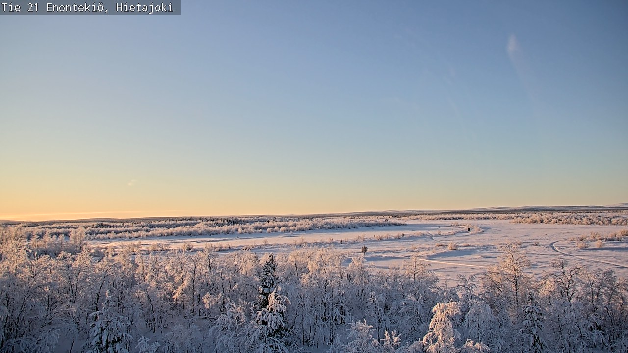 Weather Camera Image Väg 21 Enontekis, Hietajoki, Enontekiö, Lappi