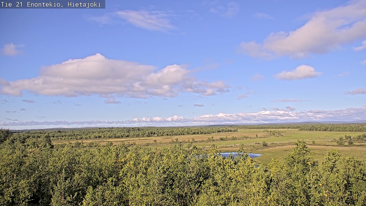 Weather Camera Image Road 21 Enontekiö, Hietajoki, Enontekiö, Lappi