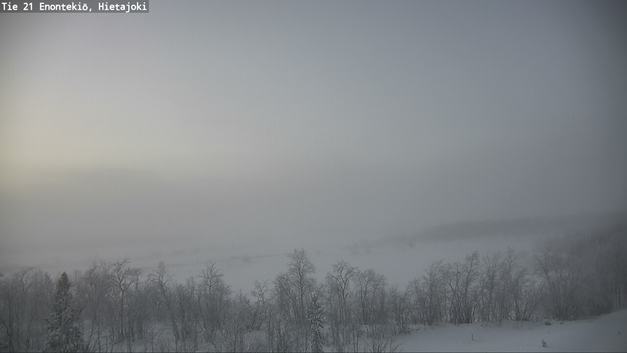 Weather Camera Image Väg 21 Enontekis, Hietajoki, Enontekiö, Lappi