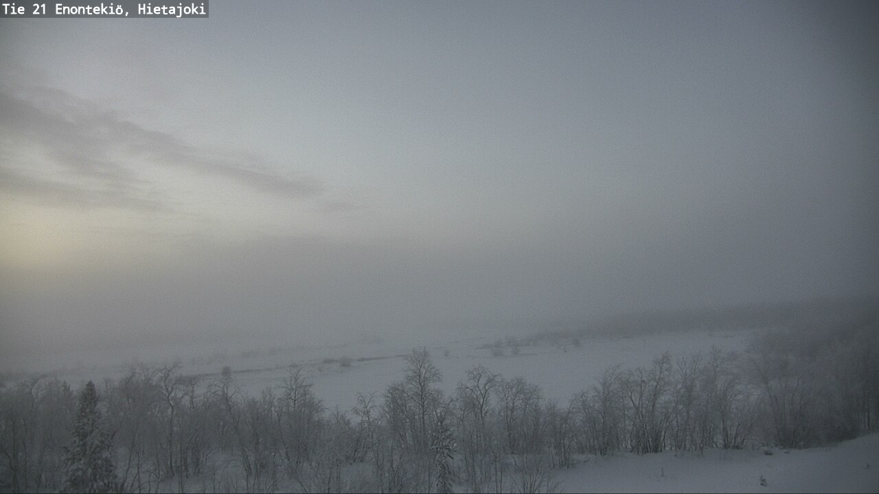 Weather Camera Image Väg 21 Enontekis, Hietajoki, Enontekiö, Lappi