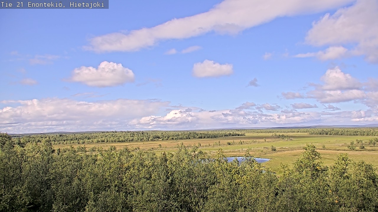 Weather Camera Image Road 21 Enontekiö, Hietajoki, Enontekiö, Lappi