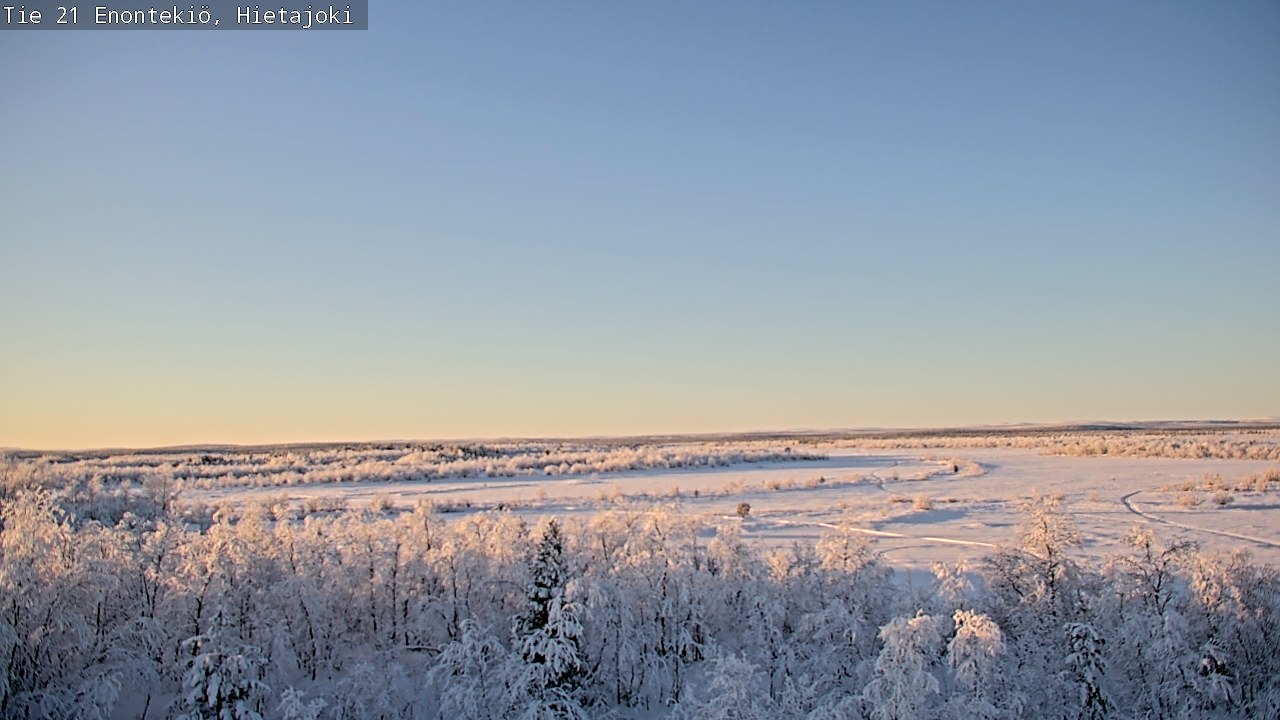 Weather Camera Image Road 21 Enontekiö, Hietajoki, Enontekiö, Lappi