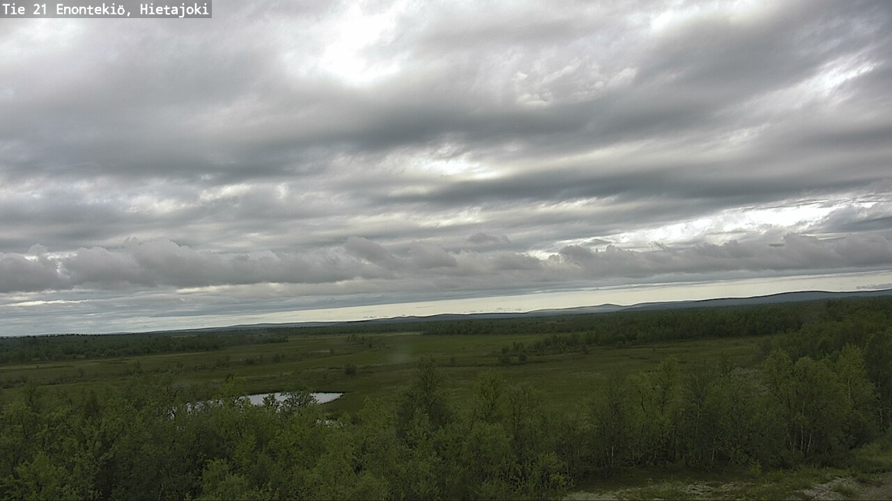 Weather Camera Image Väg 21 Enontekis, Hietajoki, Enontekiö, Lappi