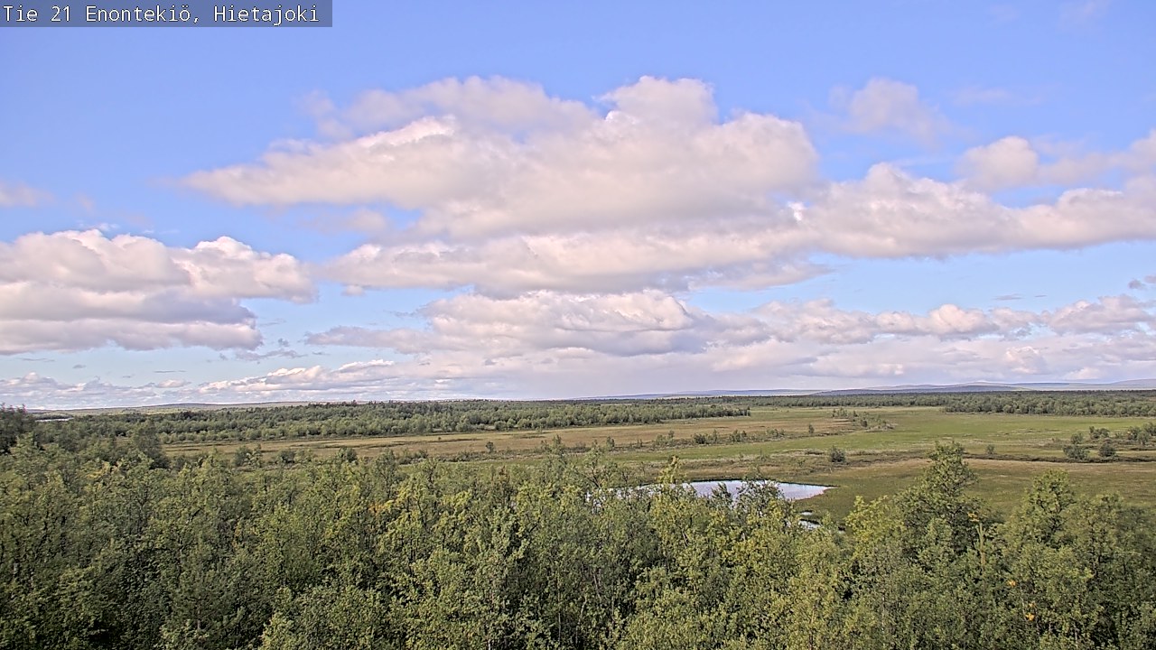 Weather Camera Image Road 21 Enontekiö, Hietajoki, Enontekiö, Lappi