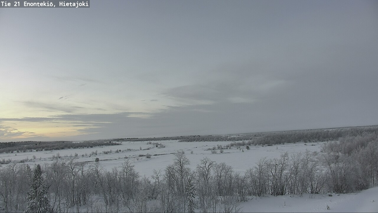 Weather Camera Image Väg 21 Enontekis, Hietajoki, Enontekiö, Lappi