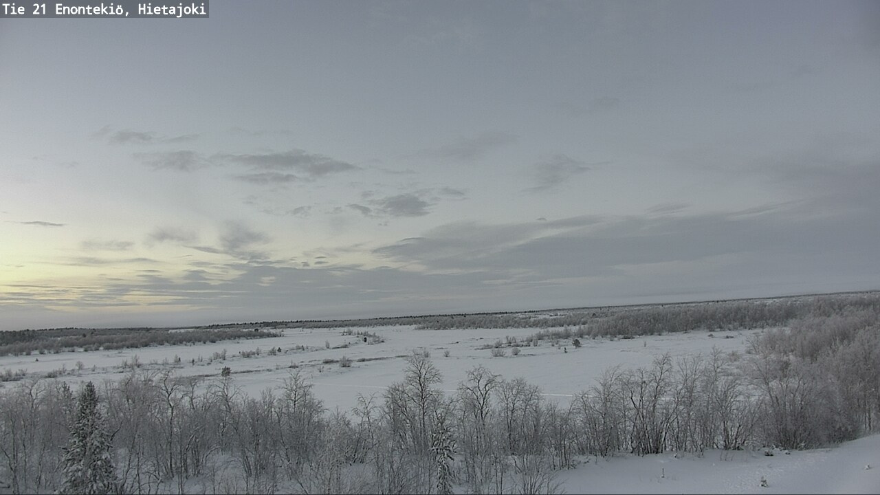 Weather Camera Image Väg 21 Enontekis, Hietajoki, Enontekiö, Lappi