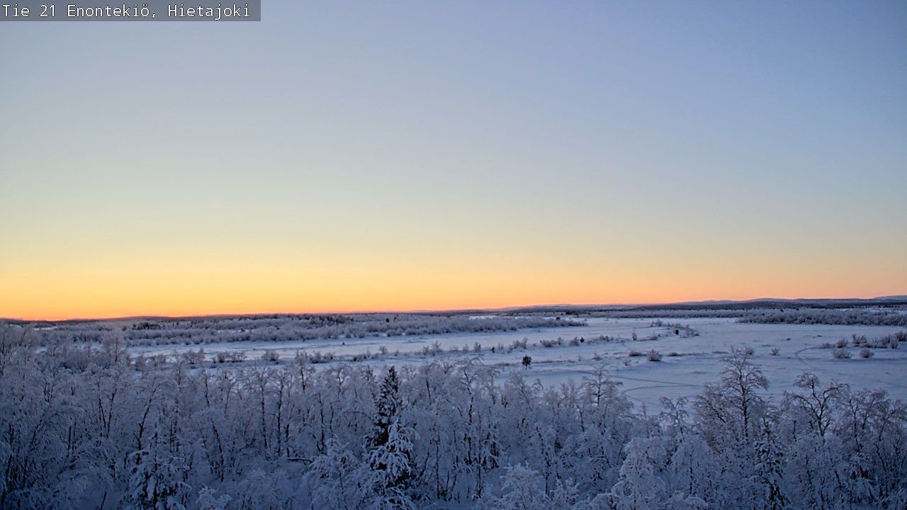 Weather Camera Image Väg 21 Enontekis, Hietajoki, Enontekiö, Lappi