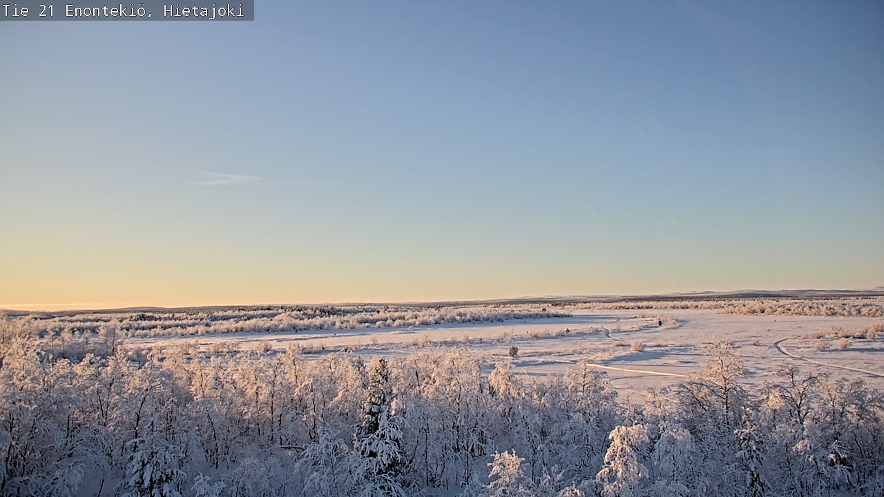 Weather Camera Image Väg 21 Enontekis, Hietajoki, Enontekiö, Lappi
