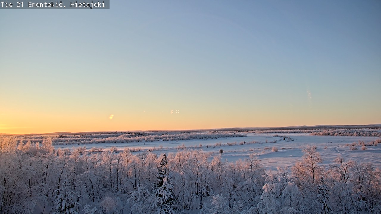 Weather Camera Image Väg 21 Enontekis, Hietajoki, Enontekiö, Lappi
