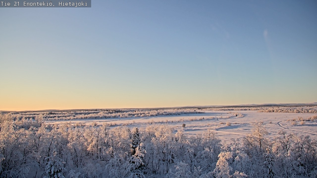 Weather Camera Image Väg 21 Enontekis, Hietajoki, Enontekiö, Lappi