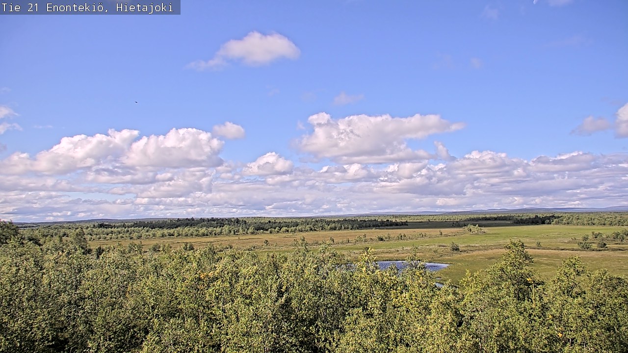 Weather Camera Image Road 21 Enontekiö, Hietajoki, Enontekiö, Lappi