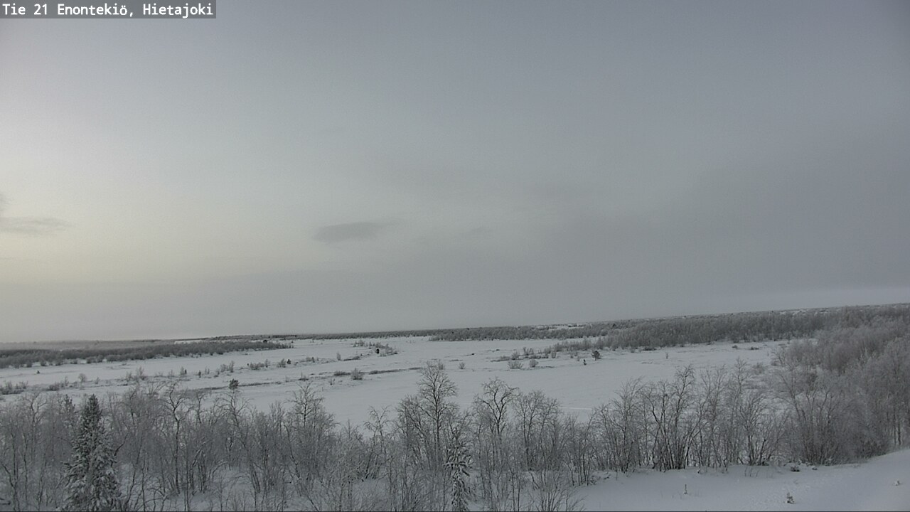 Weather Camera Image Väg 21 Enontekis, Hietajoki, Enontekiö, Lappi