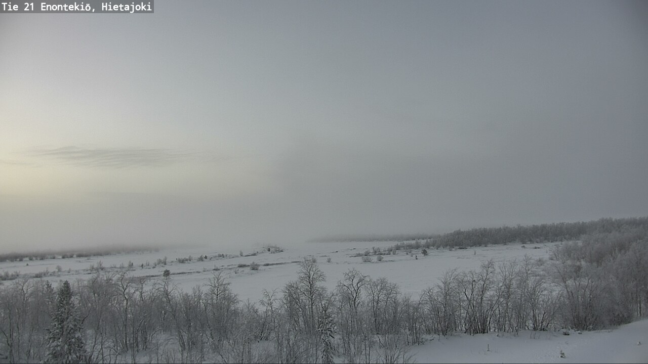 Weather Camera Image Väg 21 Enontekis, Hietajoki, Enontekiö, Lappi