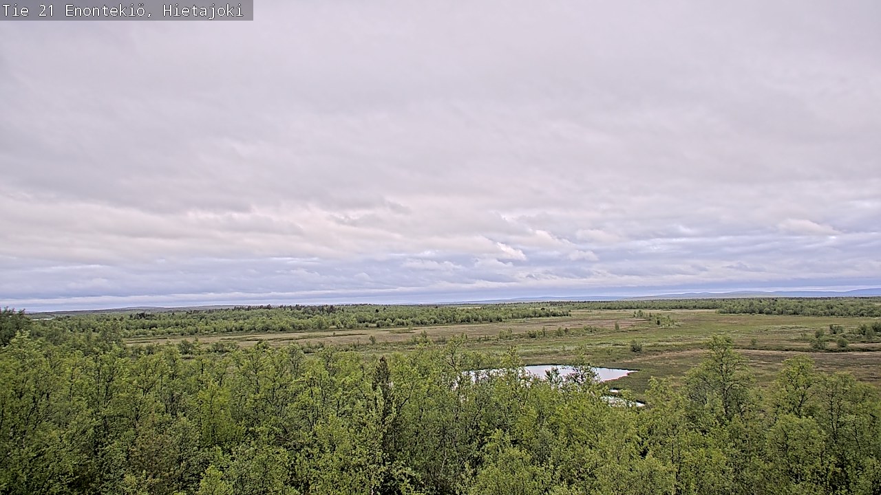 Weather Camera Image Road 21 Enontekiö, Hietajoki, Enontekiö, Lappi